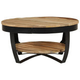 vidaXL Table Basse Table d'Appoint Canapé Salon Maison Bois Massif de Manguier
