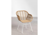 SKLUM Chaise de Jardin en rotin synthétique Zole Blanc
