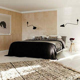 CXYWBD Appliques Rétro Loft Industrial Wall Lights Serge Mouille V-Option Lampes French Designer Rotation Fumeuses murales for décoration de la Maison Size Black 120 cm