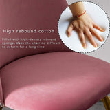 KLZUOPT Chaises de Cuisine et de Salle à Manger exquises, Chaise de Bureau brodée en Flanelle avec Pieds en métal, siège et Dossier en Velours, Chaise de Salon (Couleur : Violet)