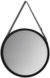 Daoyuan Miroir Mural Miroir de Salle de Bain Rond décoratif Suspendu Miroir Noir élégant et élégant Miroir de Maquillage Nordique