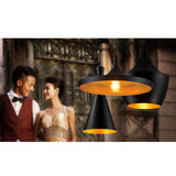 E27 Plafonnier Suspensions Metal Vintage Suspensions Luminaire Suspension à Abat Pour Salon Cuisine Chambre Café Restaurant (sans ampoule)