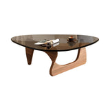 JATIBOSH Table basse en verre trempé, assemblage facile, petite table basse, meubles, table de salle à manger, table d'extrémité de canapé étroite, chambre à coucher, bureau, table d'appoint pour