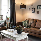 Qazqa vinossa - Lampe arquée - 1 lumière - H 1800 mm - Noir - Moderne - éclairage intérieur - Salon