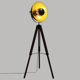 Atmosphera - Lampadaire trépied Lahti noir et doré - métal H162 cm