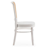 HOMN LIVING Pack de 2 chaises Vesta en Blanc, Bois Massif, 45 cm (Largeur) 51 cm (Profondeur) 88 cm (Hauteur)