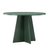 Paris Prix Table à Manger Ronde Bootcut 110cm Vert