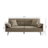PRICE FACTORY just for you Canapé 3 Places Convertible Beige Collection Silas