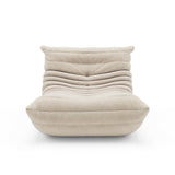 Togo Fauteuil de cheminée en daim doux avec housse en tissu de daim pour salon, chambre à coucher, salon, bureau