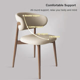 GJVBGA Lot de 2 Chaises de Salle à Manger Modernes - Style Vintage en Imitation Bois et Cuir Synthétique pour Cuisine (Couleur : B)