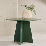 Paris Prix Table à Manger Ronde Bootcut 110cm Vert