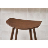 Miliboo Tabouret de Bar Design Noyer H72 cm DEMORY