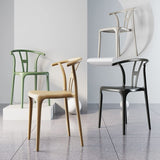 UYKUM Chaise de Salle à Manger en Plastique Designer réplique Tabouret de Bar Bras Salon Wishbone Salle à Manger Chaise Cuisine Dinette Chaises Meubles de Maison
