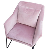 SVITA Fauteuil de Relaxation rembourré avec Coussin Rose
