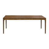 sweeek - Table à Manger rectangulaire Noyer Bois d'hévéa et placage frêne 8 Places Elena