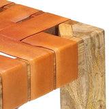 Generisch jiangboyue-321830 Lot de 2 tabourets de bar en cuir véritable 75 cm