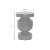 sweeek - Table d'appoint. Bout de canapé. Table de Chevet en métal Coloris Kaki. Alma. Ø30.5 x H 43.5cm