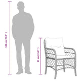 Canapé de Jardin avec Coussins, 2 pièces, fauteuils d'extérieur en Poly rotin Noir, sièges de Salon, de dîner, Meubles de Patio
