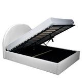 WEBER INDUSTRIES LIT Coffre Tissu Bouclette 160x200 Sherpa + SOMMIER/Blanc
