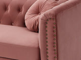 Vente-unique - Canapé 2 Places en Velours Turner - Vieux Rose