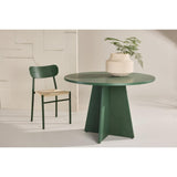 Paris Prix Table à Manger Ronde Bootcut 110cm Vert