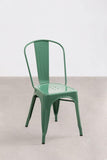 SKLUM Lot de 4 Chaises Empilables LIX Vert Choux Salle à Manger Cuisine Style Industriel Finition Gloss