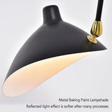 AstrizLamp Applique Murale à Bras Articulé, 65cm Noir Longue Arm Luminaire Murale avec Interrupteur Abat-Jour Réglable Moderne Arm Applique Murale à Tête Unique Chambre à Coucher Salon Hôtel
