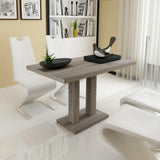 vidaXL Table en MDF Aspect chêne