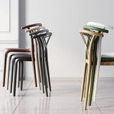 UYKUM Chaise de Salle à Manger en Plastique Designer réplique Tabouret de Bar Bras Salon Wishbone Salle à Manger Chaise Cuisine Dinette Chaises Meubles de Maison