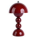 Lampe de table sans fil, lampe de chevet rechargeable à commande tactile et variable en 3 couleurs, lampe portable à pile en forme de champignon pour table de nuit, cuisine, bureau, décoration