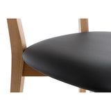 Miliboo Chaises Vintage en Bois Clair chêne et Noir (Lot de 2) Lucia