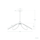 LEDKIA LIGHTING Suspension Rotin Noir tressé E27