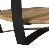 vidaXL Table Basse Table d'Appoint Canapé Salon Maison Bois Massif de Manguier