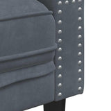 Canapé en velours avec touffetage profond à boutons, design compact 2 places pour salon, idéal pour les petits espaces