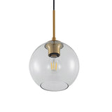 Lindby Suspension en verre Tiruma à intensité variable (Moderne) Bronze Métal e. a. pour Salon & Salle manger (1 lampe,à E27), Luminaire, Lampe plafond, Luminaire Plafonnier,