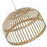 LUSSIOL Luminaire Phuket 60, suspension bambou, 60 W, naturel, ø 60 x H 33 cm
