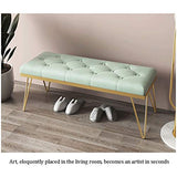 LYRZJJ Repose-Pieds Footstool Ottoman Tableau Tabouret De Chaussure De Changement De Porte De Couloir De Chambre Coussin Souple pour Cabine D'essayage Tabouret Créatif Magasin De Vêtements