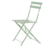 Avril Paris Table et chaises Pliantes bistrot Balcon terrasse- 2 Places - Vert - Flore.