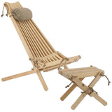 Ecofurn Chilienne scandinave avec Repose-Pieds Mélèze