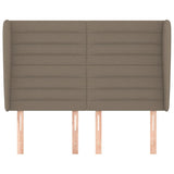 INLIFE Tête de lit avec Oreilles Taupe 147x23x118/128 cm TissuMeubles,Lits & Accessoires,Têtes et Pieds de lit-44.99 lb-Taupe-56926