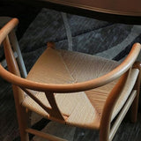 YAXANSIH Chaise De Salle À Manger,Chaise De Salle À Manger en Bois Naturel,Chaises De Cuisine Tissées avec,Coussin De Siège en Rotin,Chaises Vintage pour Salle À Manger, Cuisine, Salon, Maison