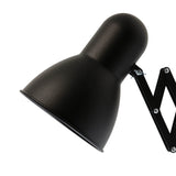 Licht-Erlebnisse Applique murale intérieure en métal noir bureau salon H:24 cm E27 réglable lampe murale rétro extensible chambre HARMONY