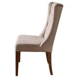 Loberon Sudbury Chaise - Housse Durable de Grande qualité - Style Vintage grâce au matelassage Chesterfield, crème
