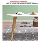 IMYOGI Table Basse de Salon exquise, Table d'appoint pour canapé Double, Petite Table multifonctionnelle/Table de Loisirs (Couleur : C, Taille : 80+40 cm)