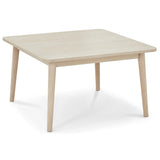 Furnhouse Ibbe Design - Table basse carrée naturelle - 90 x 90 cm - En bois massif de chêne - Design scandinave - Pour salon
