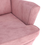Bussandri Exclusive - Fauteuil velours rose