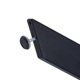 GOLDFAN Table en Verre Trempé Salle à Manger de Cuisine Moderne, Une Table à Manger Noir pour 4 Personnes,110 cm, Noire