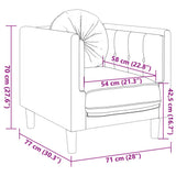 Fauteuil avec Coussin Marron Velours,Fauteuil Velours Confortable et Moderne pour Salon et Chambre Canapés et divans, Salon