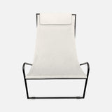 Alice's Garden - Lot de 2 Fauteuil Relax Mencora Structure en métal. Assise en Toile avec Repose-tête