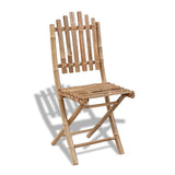vidaXL Set de 2 chaises Pliables en Bambou